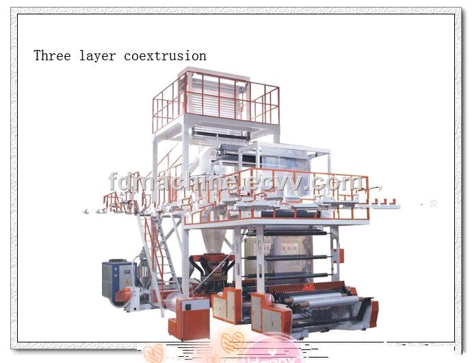 three layer coextrusion machine