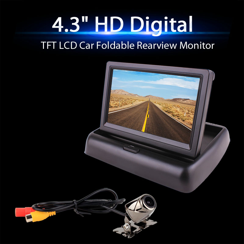 4.3 Inch TFT LCD Car Foldable Rearview Monitor