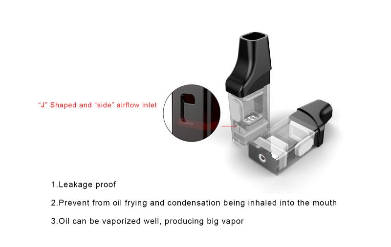 Electronic Cigarette Vapor VHIGH Ultrathin CBD Oil ceramic Vaporizer Magnetic suction atomizer Vape kit
