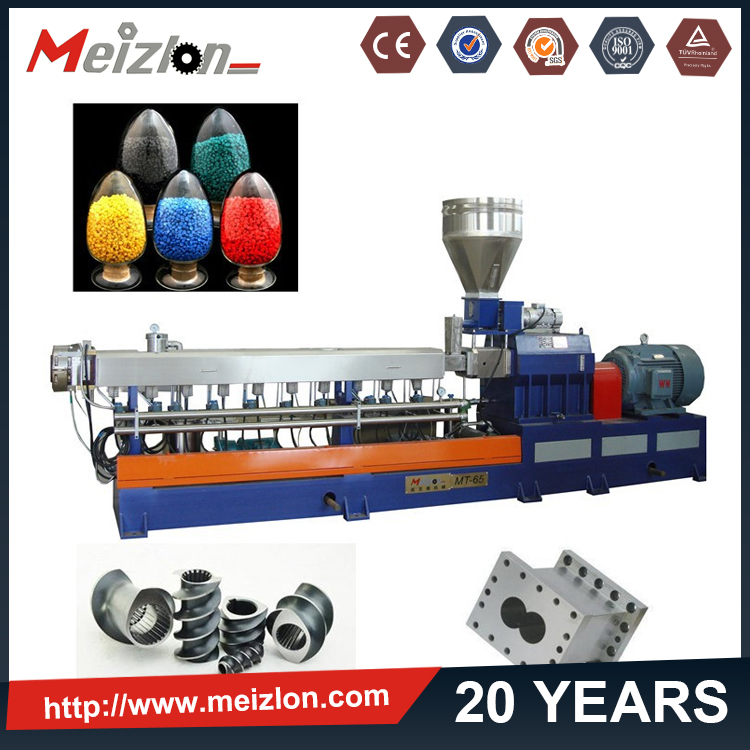 MTE65plastic recycling machine manufacturer for plastic PE PP recyclingplastic pelletizing machinetwin screw extruder