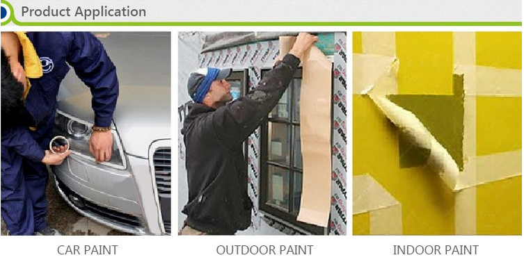 2017 popular high sticky automotive masking tape for industrial use