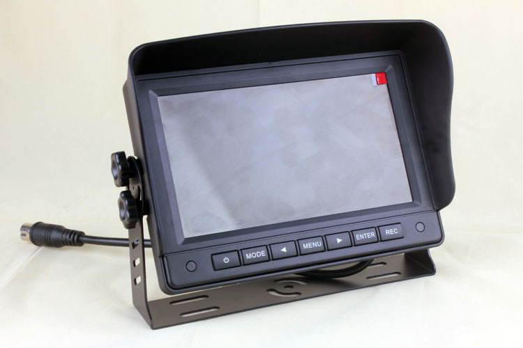 Car DVR 7 inch TFT LCD Quad monitor with DVR