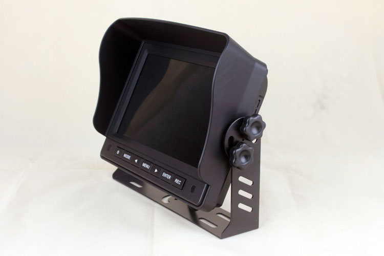 Car DVR 7 inch TFT LCD Quad monitor with DVR