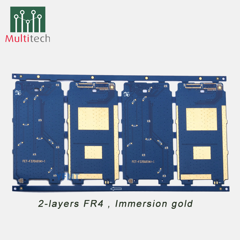 PCB Prototype 2 Layers FR4 Manufacturer Etching Fabrication Customized Service