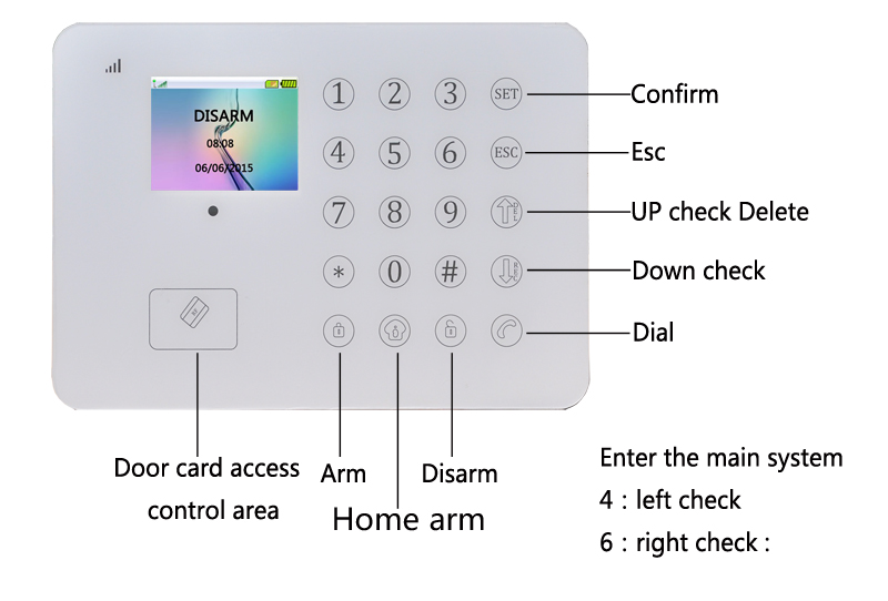 GSM Best Full Touch Keyboard TFT App IOS Andriod Home Wireless Burglar Alarm Security System manufacturer