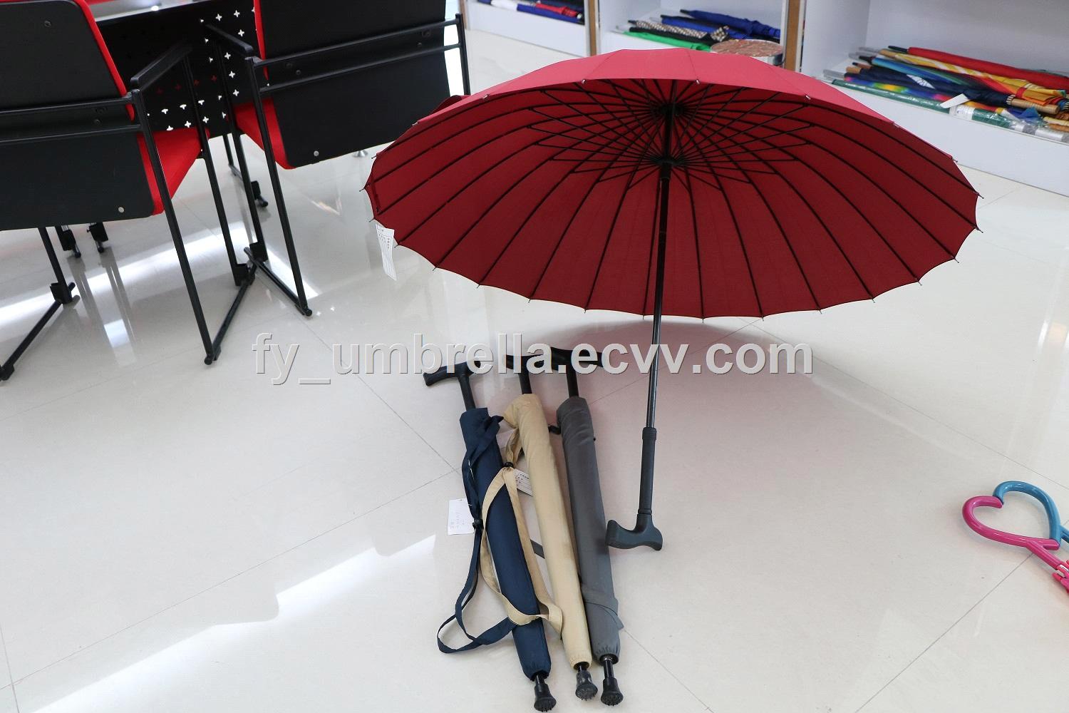 Straigt Umbrella Auto with Walking Stick