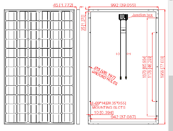 High Efficiency Mono Solar Panel 330W72