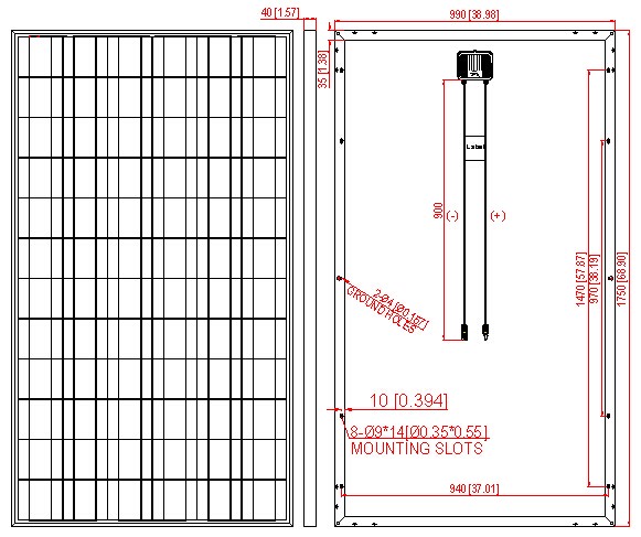 High Efficiency Poly Solar Panel 250W245W72
