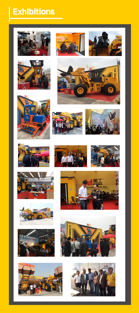 Stone marble mining stone block handler forklift wheel loader 28tons