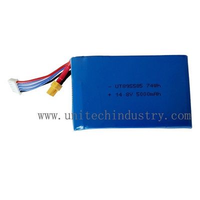 Drone lipo battery pack 10C continues discharge UT895585 5000mAh 148V