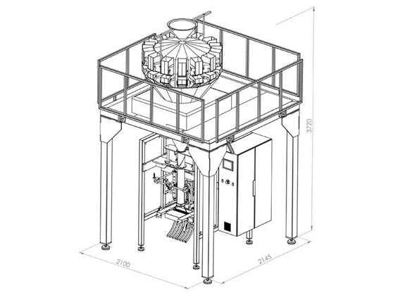 BMW SERIES Packaging Machine with Multihead Weigher