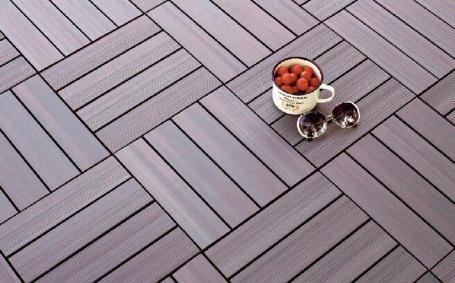 Easy Installation WPC Composite DIY Decking Tile