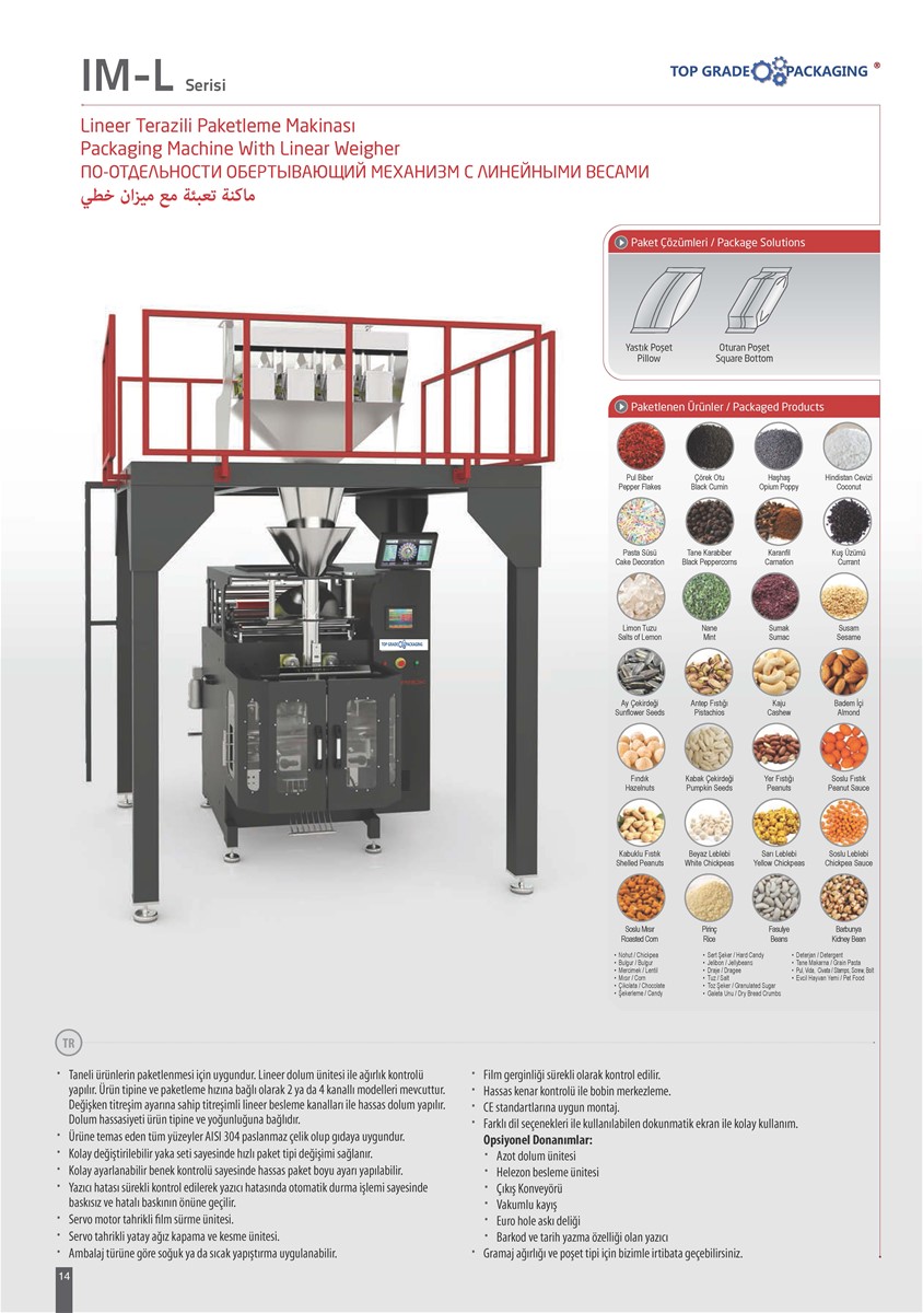 IML SERIES Packaging Machine with Linear Weigher