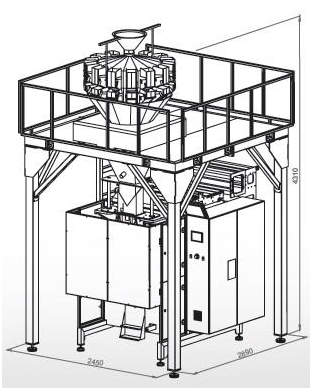 IMQLW SERIES Quadseal Packaging Machine with Multihead Weig