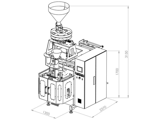 IMV SERIES Packaging Machine with Volumetric Filler
