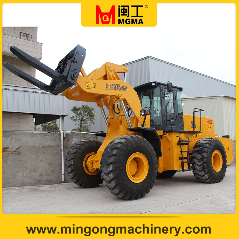 Stone marble mining stone block handler forklift wheel loader 28tons