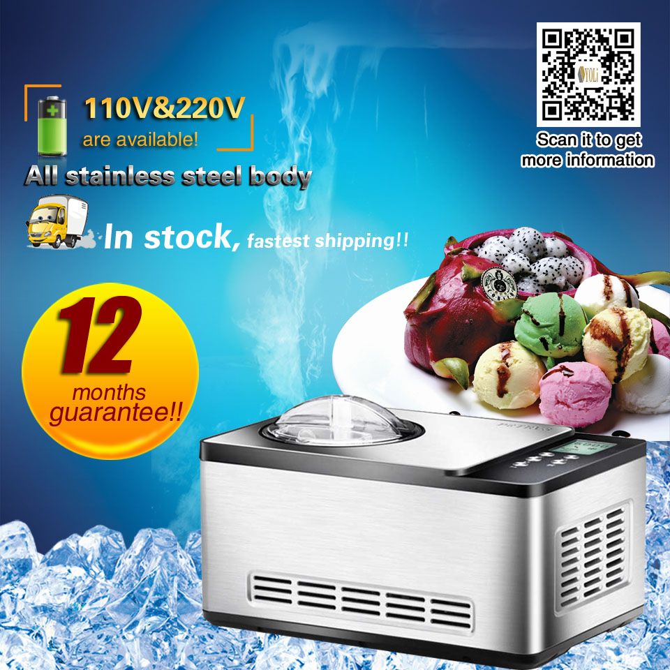 The best stainless steel home use ice cream making machineeasy to operatefruit ice cream maker with different flavors