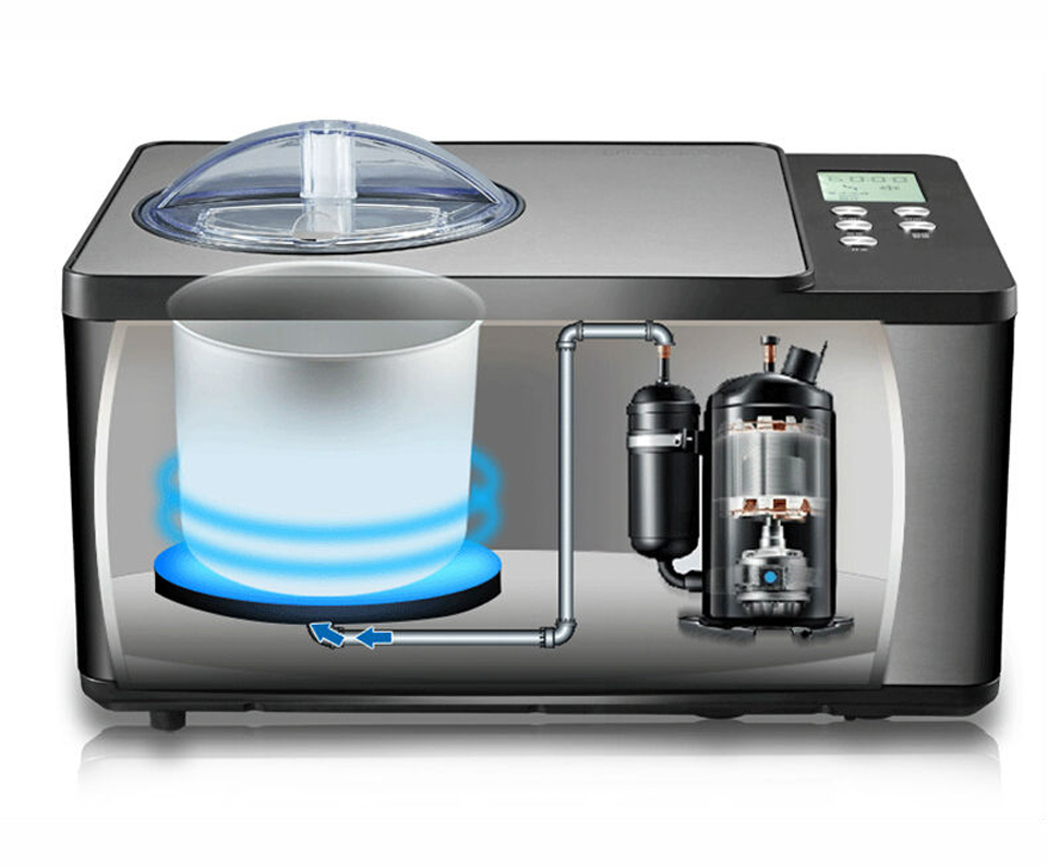The best stainless steel home use ice cream making machineeasy to operatefruit ice cream maker with different flavors