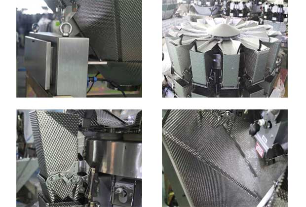 multihead weigher for meatballs frozen food for 65 bags every minute