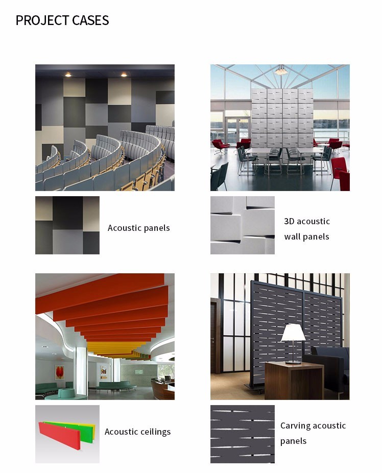 low price fabric wrapped acoustic panelpolyester fiber board