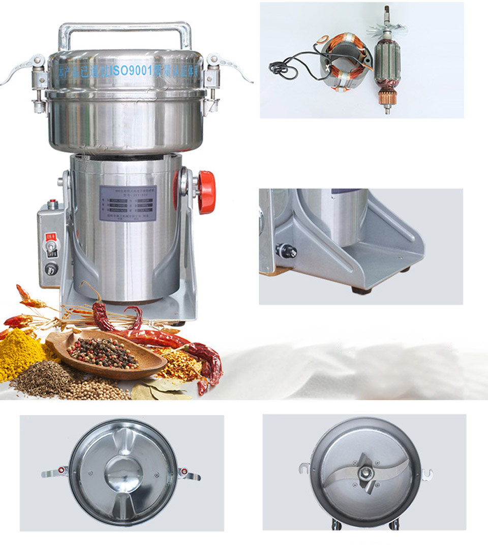1000G Highefficient powder grinder powder mill powder grinding machine for Medicine Spice Herb Salt Rice Coffee Bean