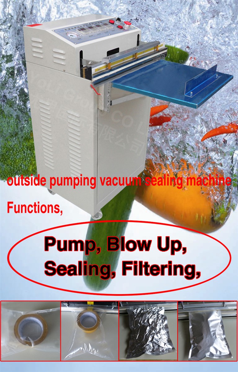 600MM outside pumping vacuum sealerpump vacuum packing sealing machineoutside pumping inflatable packaging machine