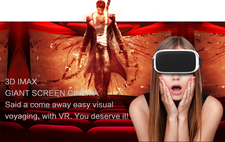 All in One 3d Glasses Virtual Reality Headsets 3d Glasses VR with WIFI BT and TF card supported