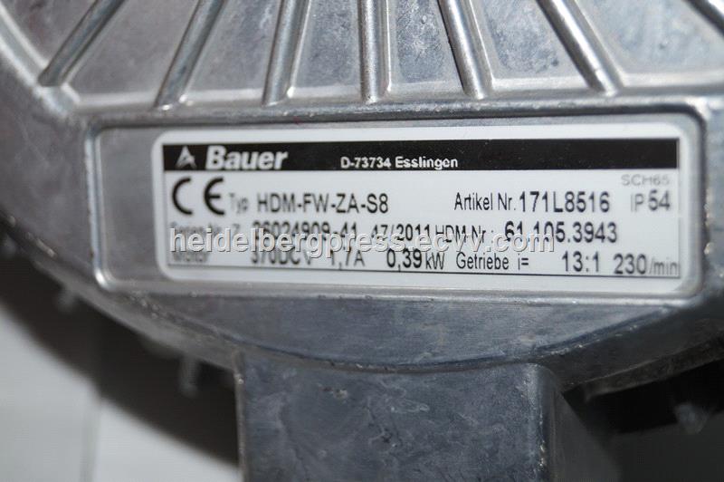 Heidelberg original gear motor Alcolor u Lack611053943heidelberg original parts