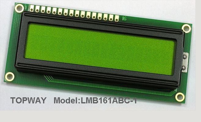 16X1 Character LCD Display COB Type LCD Module LMB161A