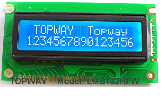 16X2 Character LCD Module Alphanumeric COB Type LCD Display (LMB162H ...