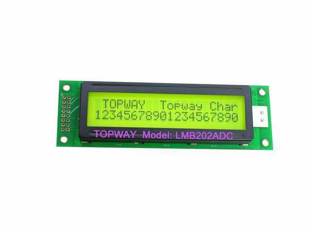 20X2 Character LCD Display Alphanumeric COB Type LCD Module LMB202A