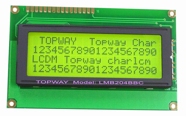 20X4 Character LCD Display Alphanumeric COB Type LCD Module LMB204B