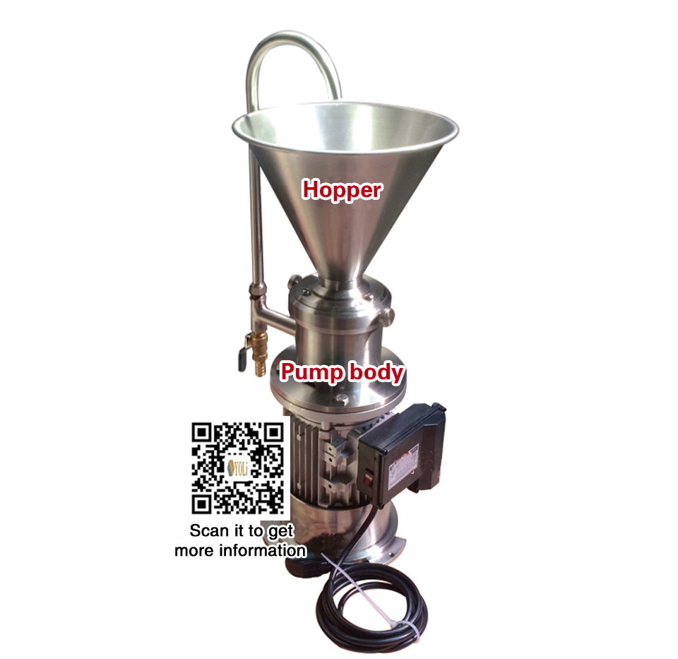Small JM50 Grindermilkcheesechocolate grinder making machinepeanut butter grind colloid mill machine