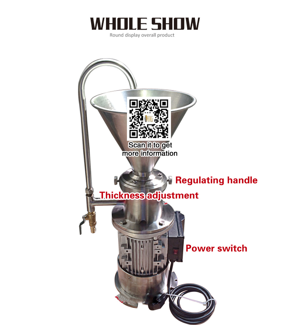 Small JM50 Grindermilkcheesechocolate grinder making machinepeanut butter grind colloid mill machine