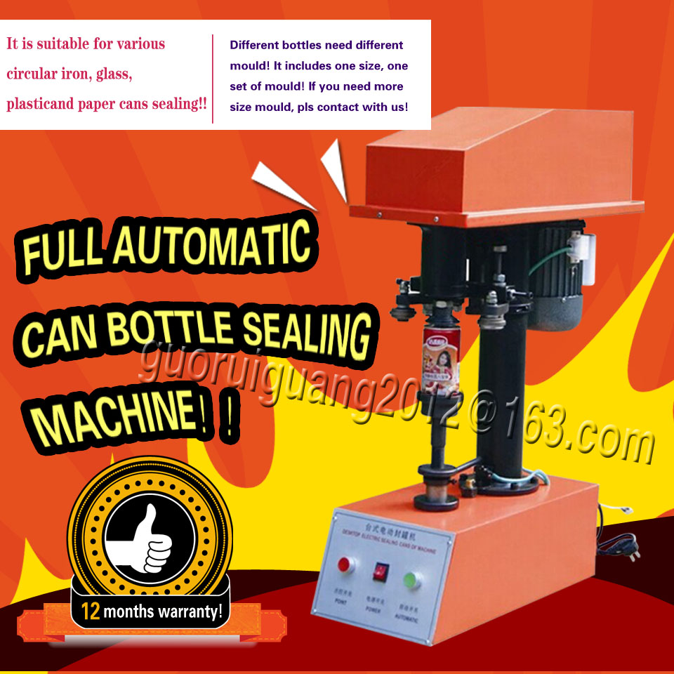 automatic PET can tinjar capper can capping machine for various circular iron glass plasticand paper cans sealing