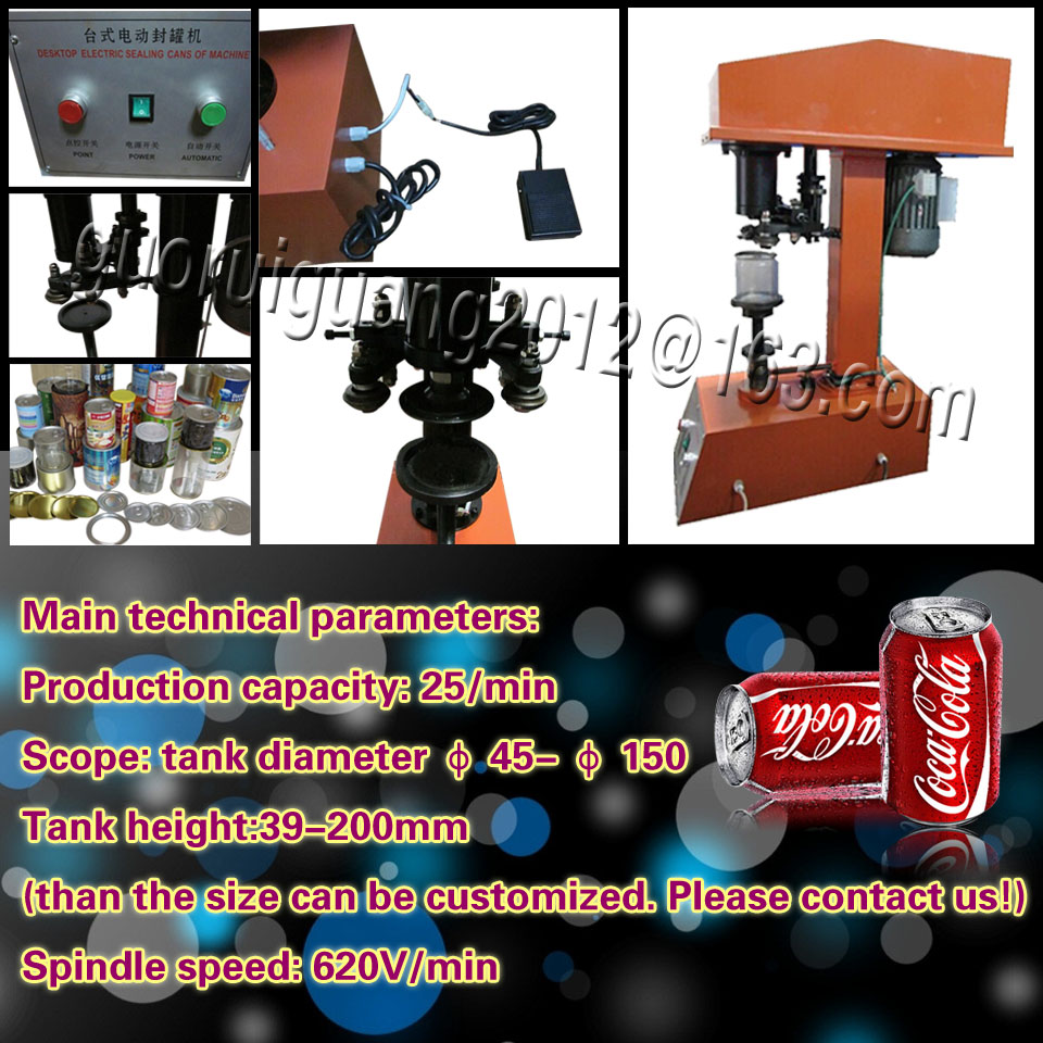 automatic PET can tinjar capper can capping machine for various circular iron glass plasticand paper cans sealing
