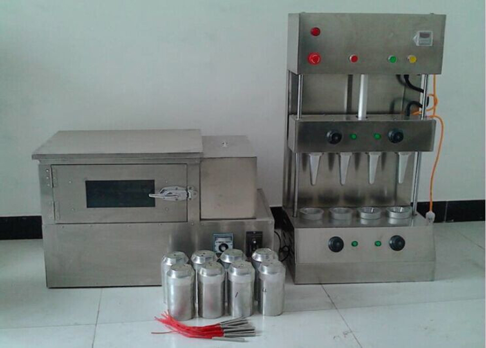 commercial Pizza Cone Forming Making Maker Machine with Rotational Pizza Oven