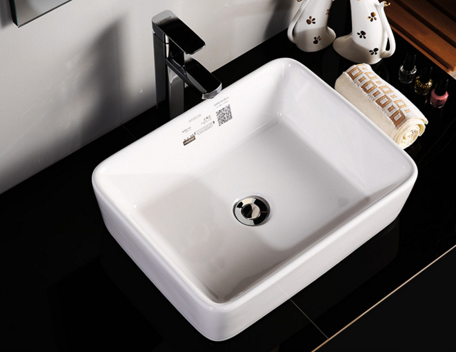 Hotel Ceramic Bathroom Sink for above Countertop