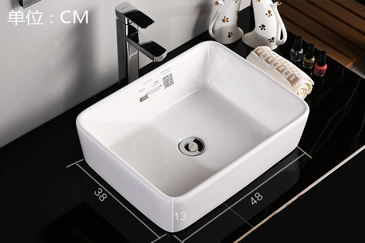 Hotel Ceramic Bathroom Sink for above Countertop