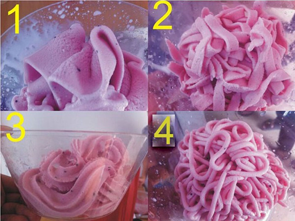 italian gelato spaghetti ice cream machine Small Ice cream maker 4 Colors Spaghetti maker4 Shapes Child Ice cream