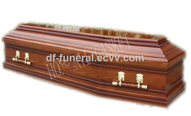 Wood and Metal Coffin