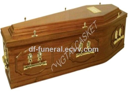 Wood and Metal Coffin