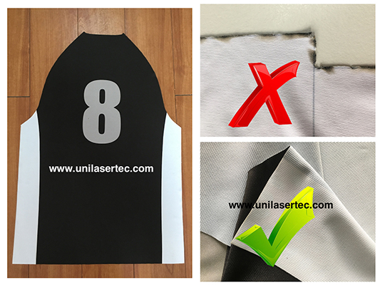 Qualified Sportswear Laser Cutting