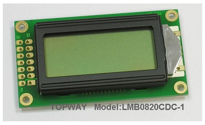 8X2 Character LCD Module Alphanumeric COB Type LCD Display LMB0820C