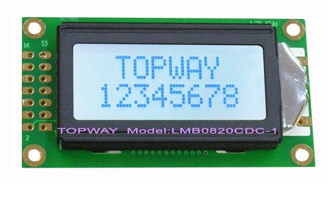 8X2 Character LCD Module Alphanumeric COB Type LCD Display LMB0820C