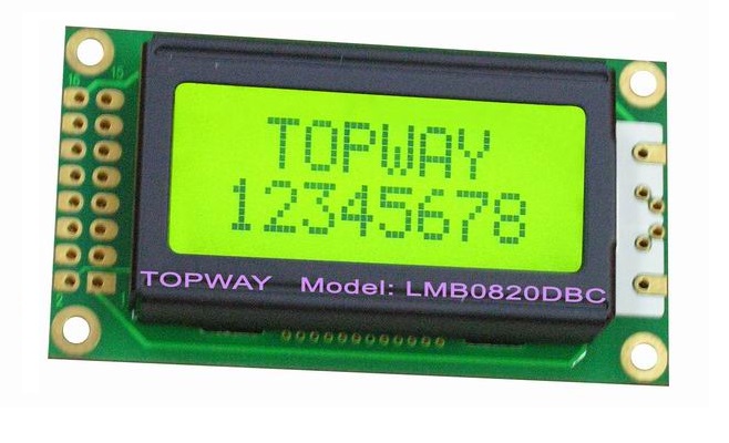 8X2 Character LCD Display Alphanumeric COB Type LCD Module LMB0820D