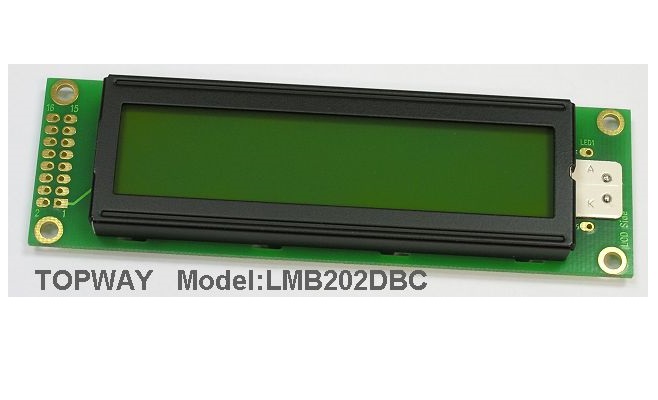 20X2 Character LCD Module Alphanumeric COB Type LCD Display LMB202D