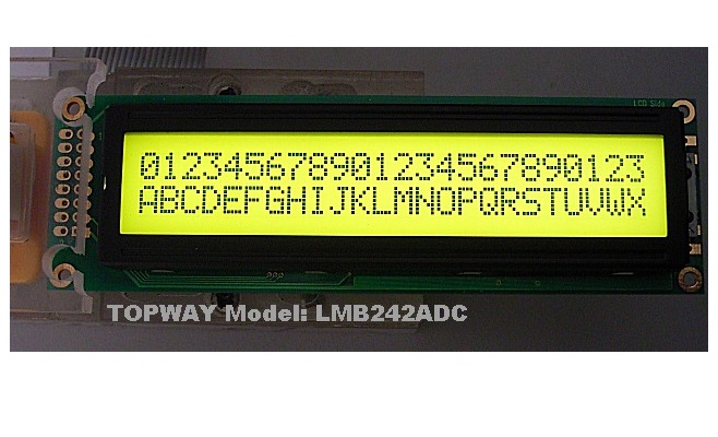 24X2 Character LCD Display Alphanumeric COB Type Character LCD Module LMB242A