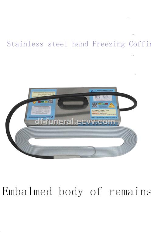 Stainless steel hand Freezing CoffinEmbalmed body of remains