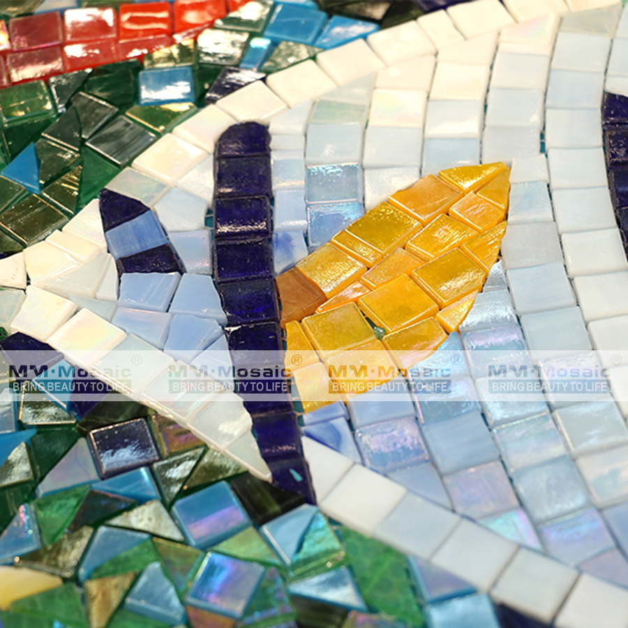 Popular bathroom kitchen toilet ceramic wall tile design art tile mural glass mosaic wall art